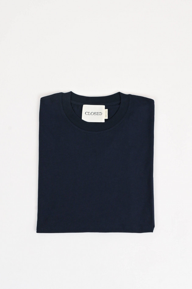 Closed T-Shirt aus Bio-Baumwolle in Navy