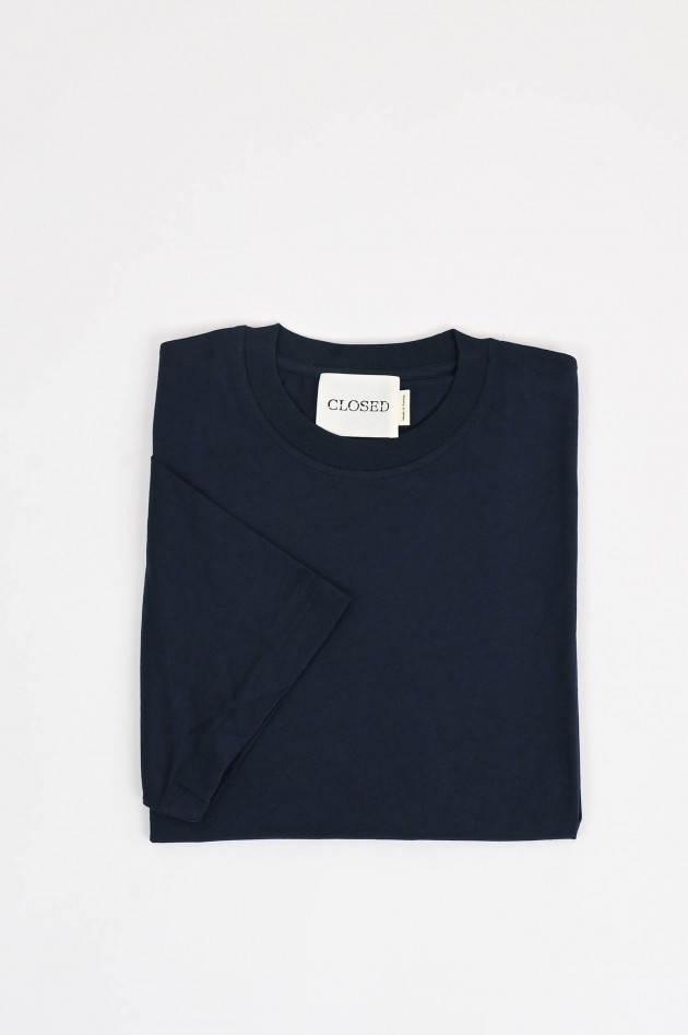 Closed T-Shirt aus Bio-Baumwolle in Navy