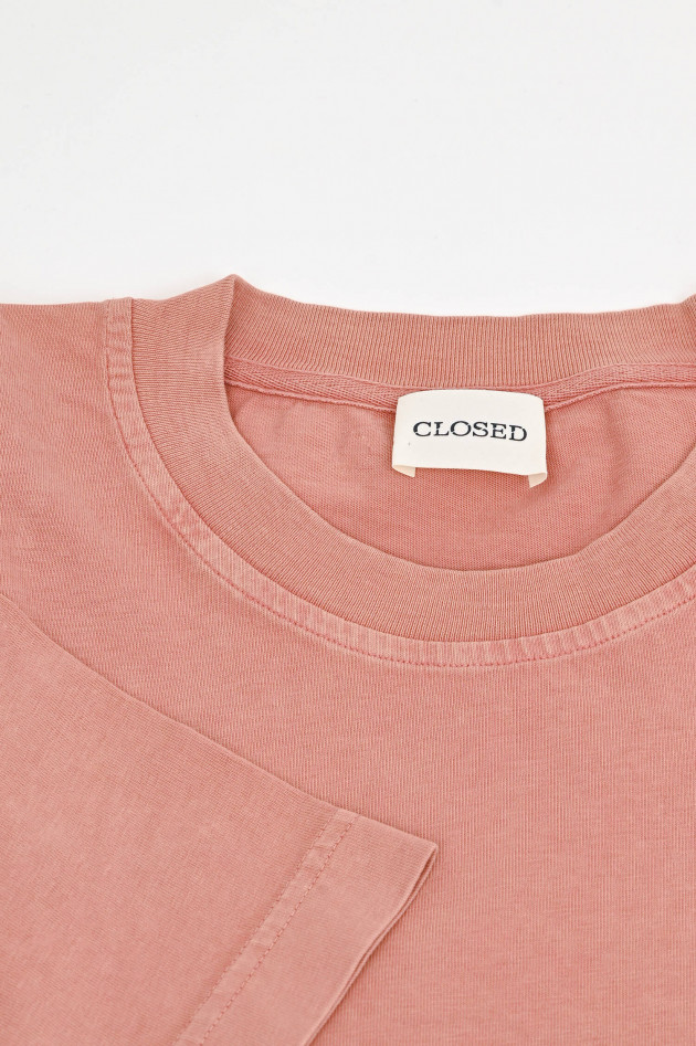 Closed T-Shirt mit Logo-Print in Wüstenrot