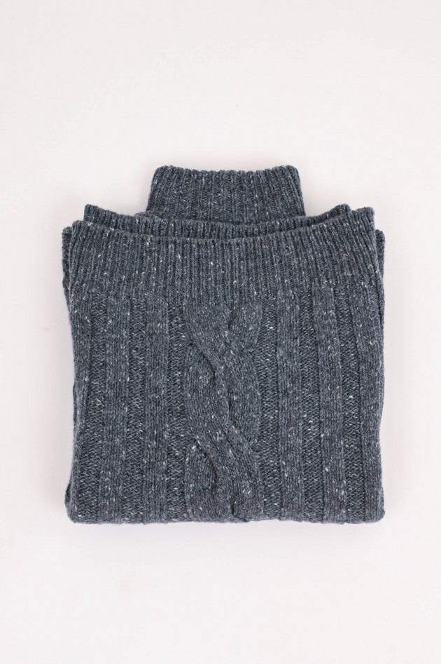 Eleventy Cashmere-Mix Pullover in Grau-Melange