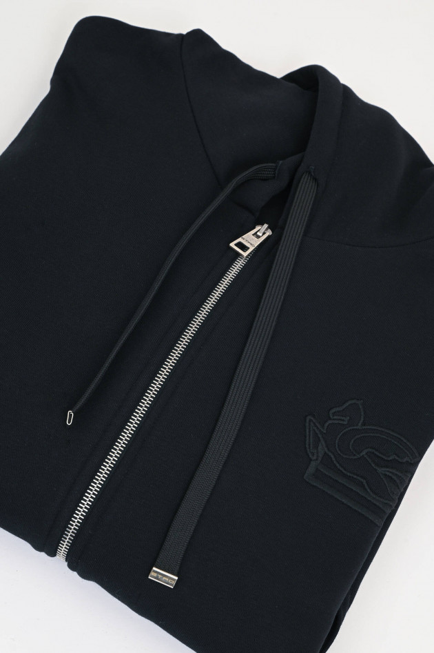 Etro Sweatshirt Jacke aus Baumwolle in Schwarz