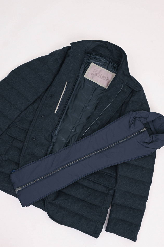 Herno Hybrid Jacke in Dunkelblau