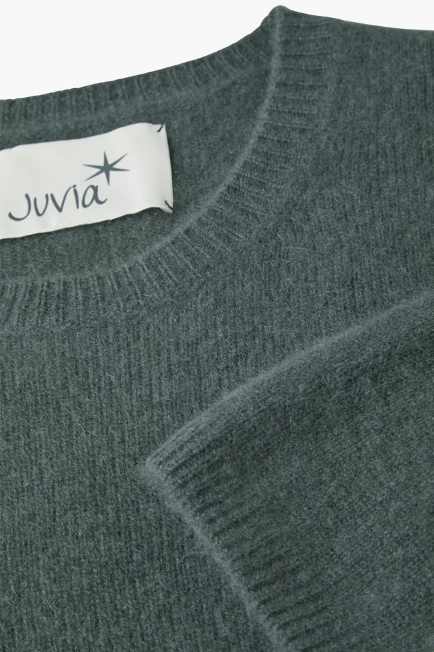 Juvia Cashmere Strickpullover in Olivgrün