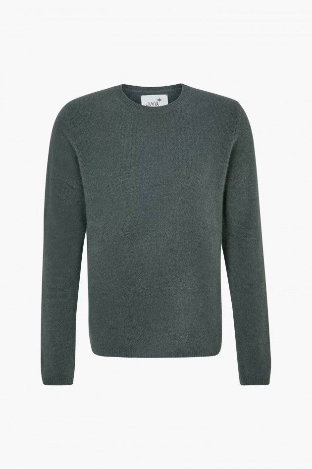 Juvia Cashmere Strickpullover in Olivgrün