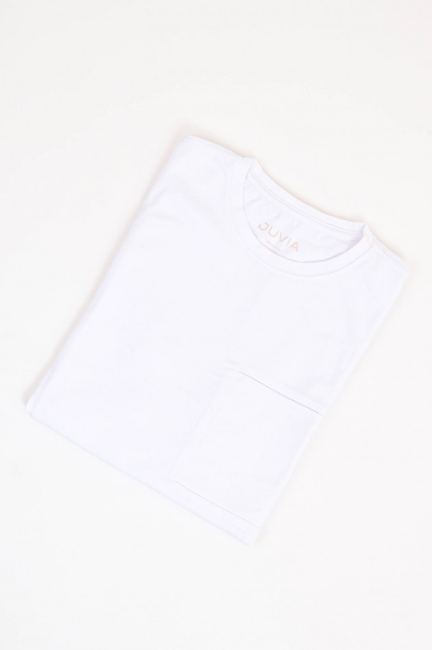 Juvia Basic T-Shirt aus festem Stoff in Weiß