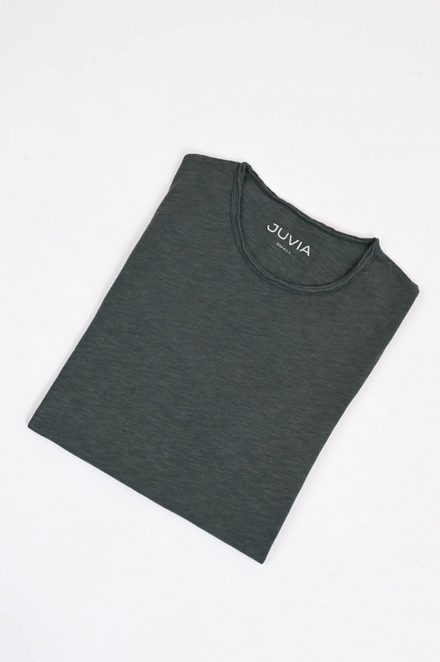 Juvia Basic T-Shirt in Dunkelgrün