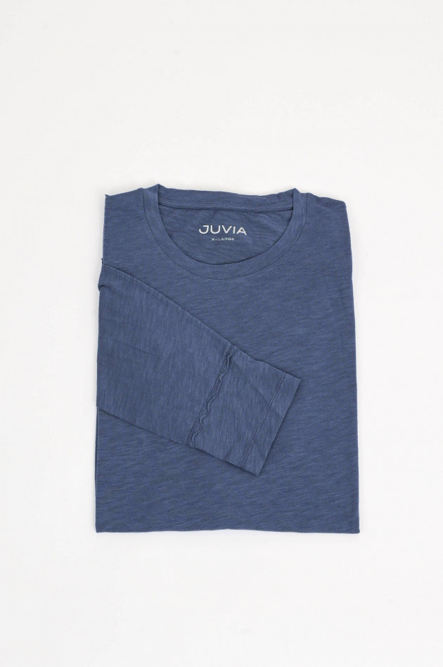 Juvia Langarm-Shirt in Washed Navy