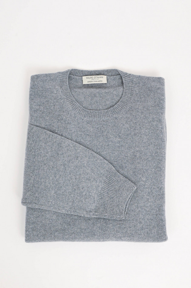 Mauro Ottaviani Pullover aus Cashmere-Woll-Mix in Grau