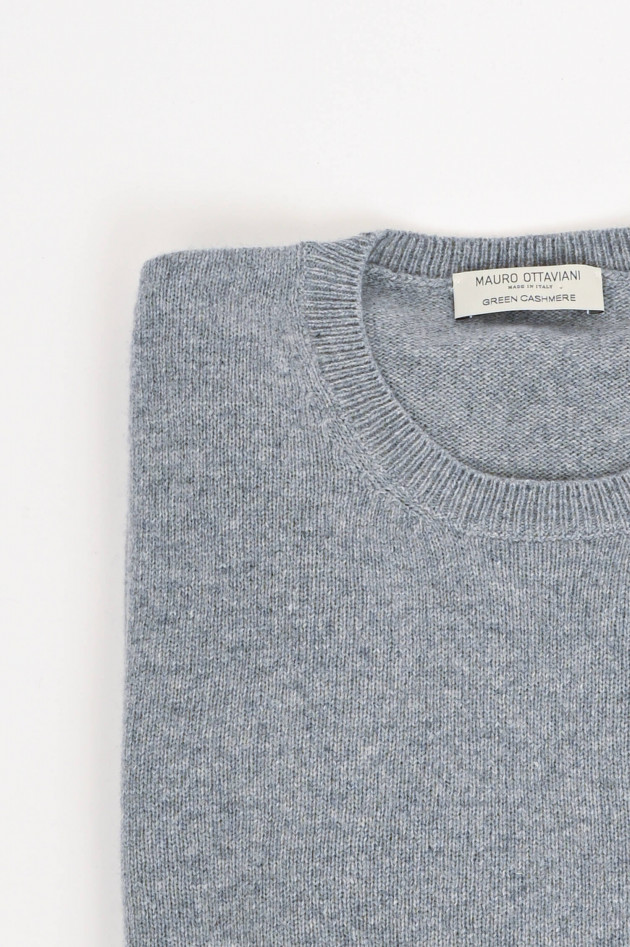 Mauro Ottaviani Pullover aus Cashmere-Woll-Mix in Grau