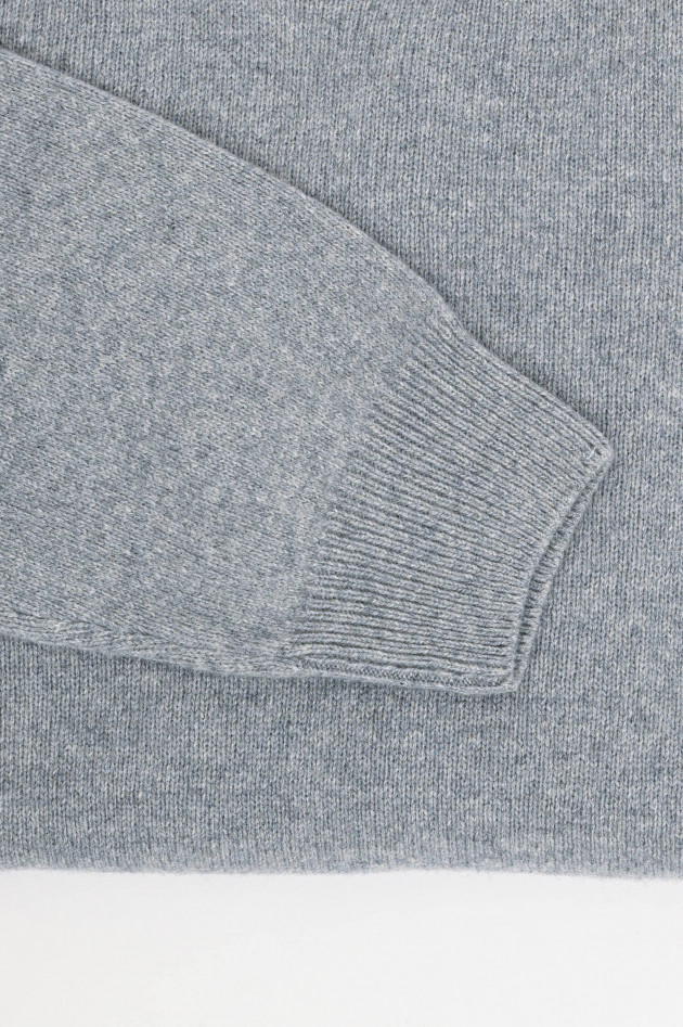 Mauro Ottaviani Pullover aus Cashmere-Woll-Mix in Grau