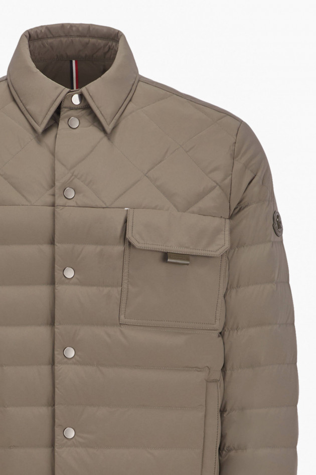 Moncler Daunen Hemdjacke ISERAN in Khaki