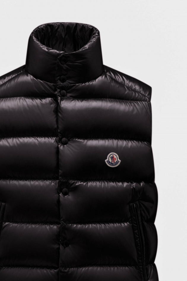 Moncler Daunengilet TIBB in glänzendem Schwarz