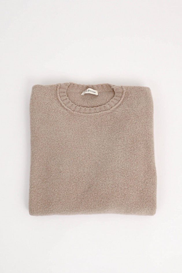 Phil Petter Pullover aus Bouclé in hellem Beige