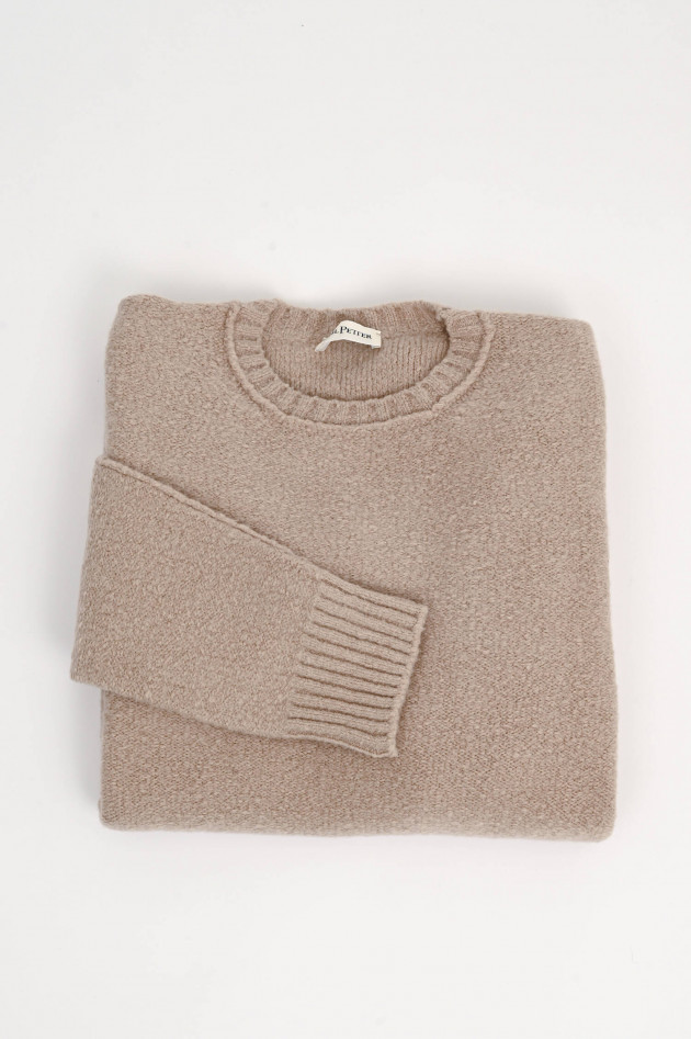 Phil Petter Pullover aus Bouclé in hellem Beige