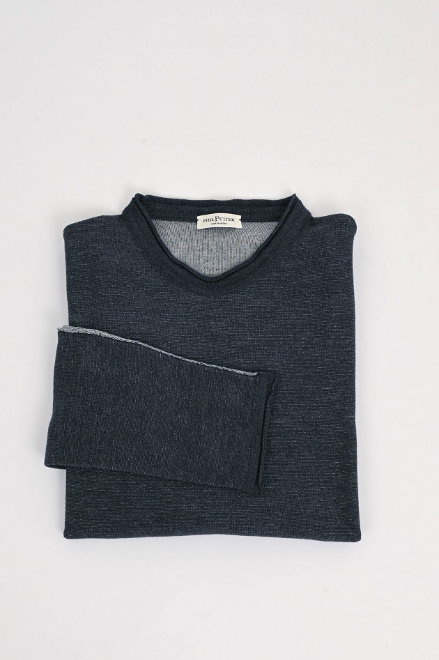 Phil Petter Pullover aus Woll-Mix in Navy