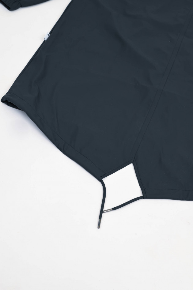 Rains Regenjacke mit Druckknöpfe in Navy