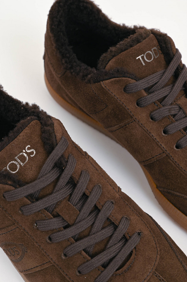 Tod's Gefütterter Sneaker in Braun