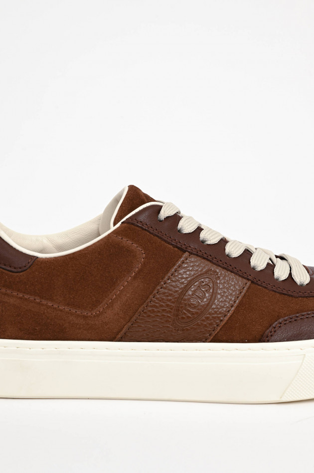 Tod's Sneaker aus Veloursleder in Braun