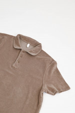 Polo-Shirt TERRY in Taupe