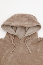 Hoodie TERRY in Taupe