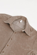 Shirt TERRY in Taupe
