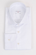 Hemd aus Baumwoll-Twill in Weiß