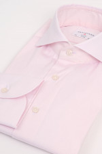 Slim Fit Hemd in Rosa/Weiß gestreift