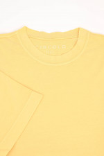Basic Kurzarm-Shirt in Gelb