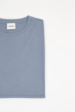 Basic Kurzarm-Shirt in Grau
