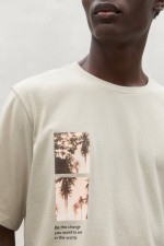 T-Shirt PALMIALF mit Print in Greige