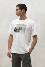 T-Shirt SAMOAALF mit Print in Weiß