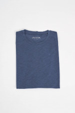 Langarm-Shirt in Washed Navy