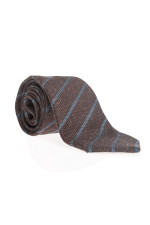 Krawatte in Braun/Blau gestreift