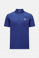 Polo-Shirt mit Stickerei-Details in Blau-violett
