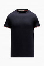 Jersey T-Shirt MAGLIA mit Kontrast-Details in Navy