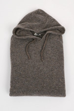Wollmix Hoodie in Taupe