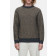 Pullover in Khaki/Grau gemustert