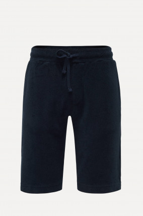 Bermuda-Short TERRY aus Frotee in Navy