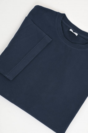 T-Shirt aus Baumwolle in Navy