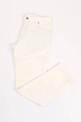 Slim-Fit Jeans aus Baumwolle in Weiß
