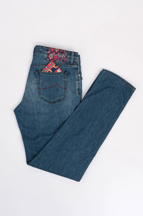 Slim Fit Jeans BARD in Mittelblau